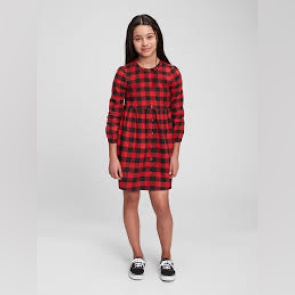 GAP Girls Buffalo Plaid Dress - Picture 3 of 5